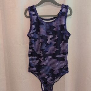 Joe Fresh Purple & Light Purple Bodysuit One Piece Girls Size 7/8